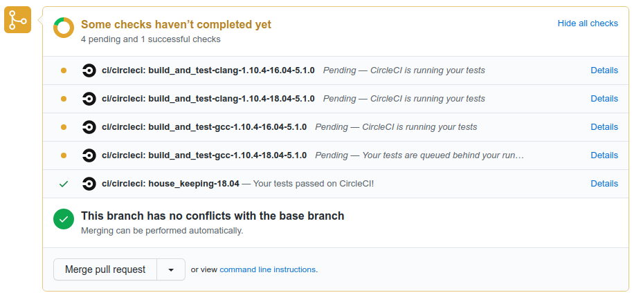 Image showing when testing is launched.